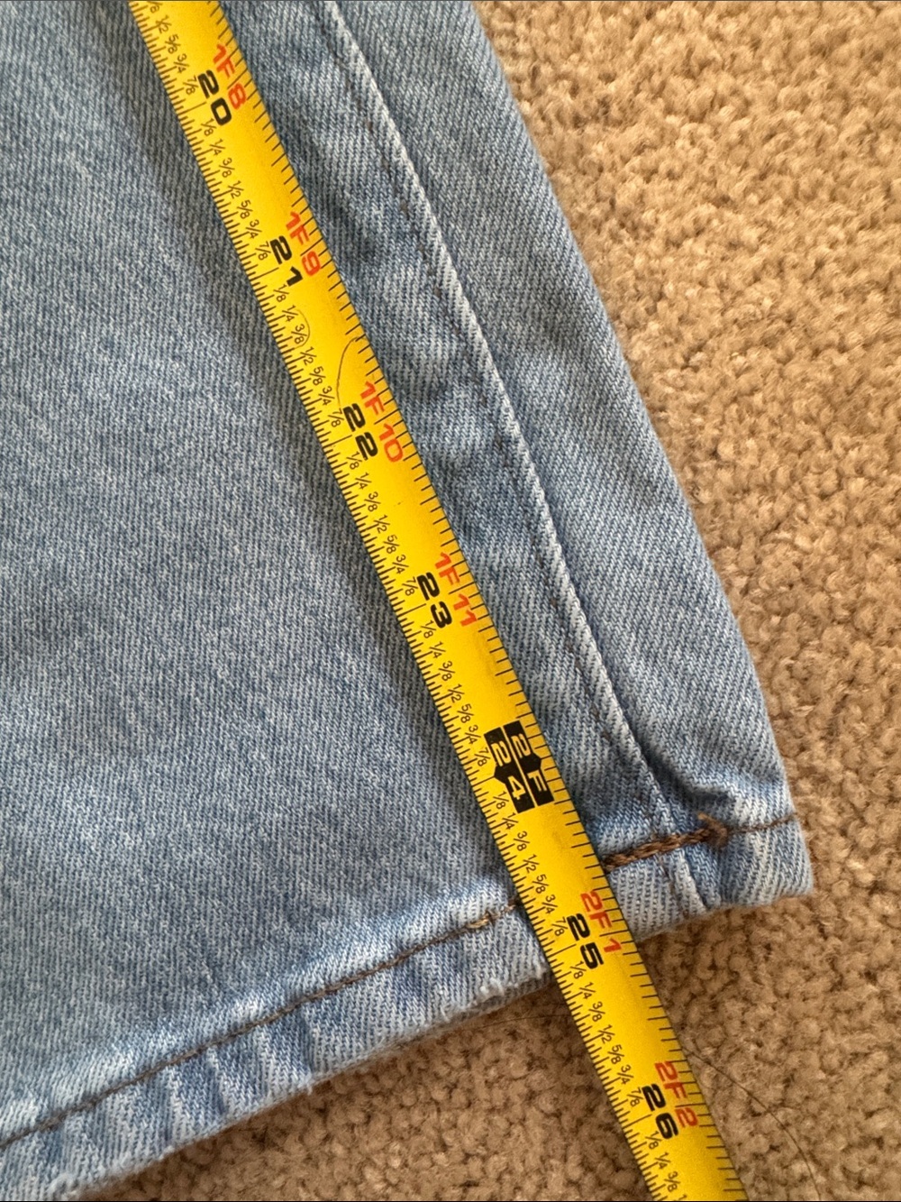 Madewell Slim Wide Leg Crop Light Blue Wide Leg Jeans Size 24 - Picture 7 of 7